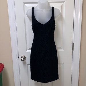 Trina Turk black lace dress size 8 like new